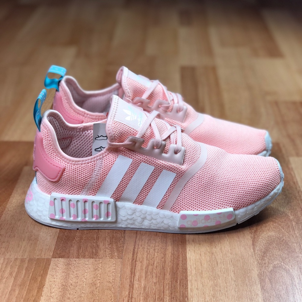 adidas Women's Light Pink and White Athletic Sneakers - Picture 7 of 13